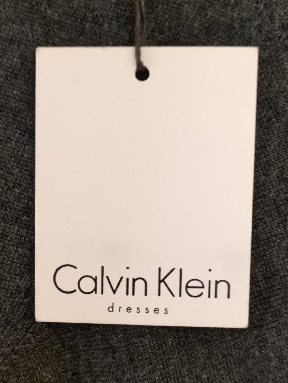 Calvin Klein Dark Charcoal Minimalist Batwing Short-Sleeve Knit Dress Size Small - Picture 5 of 11